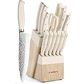 Kitchen Knife Set,14-Piece Knife Set With Block Wooden, Self Sharpening For Chef Knife Set, High Car