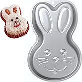Ksdhotware Aluminum Bunny Shaped Cake Pan Decorating Mold, Easter Bunny Cake Mold, Holiday Party Bir