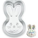Kundalini Easter Bunny 3D Cake Pan Nonstick Aluminum Bunny Shaped Baking Mold for Easter