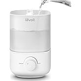 LEVOIT Top Fill Humidifiers for Bedroom, 2.5L Tank for Large Room, Easy to Fill & Clean, 28dB Quiet