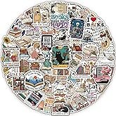 MiStar 110 PCS Book Stickers for Kindle, Bookish Reading Literary Quote Lover for Water Bottles Phon