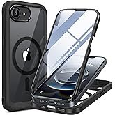 Miracase for iPhone 17e & 16e Case, Full-Body Phone with Built-in Glass Screen Protector, [Magnetic 