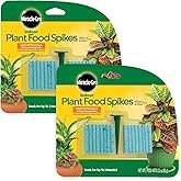 Miracle-Gro Indoor Plant Food Spikes, Includes 48 Spikes - Continuous Feeding for all Flowering and 
