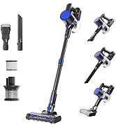 NEWBULIG Cordless Vacuum Cleaner, Lightweight Stick Vacuum for Home with Anti-Tangle and LED Ligh...