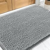 OLANLY Dog Door Mat for Muddy Paws 30x20, Absorbs Moisture and Dirt, Absorbent Non-Slip Washable Doo