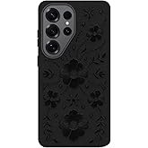 OtterBox Samsung Galaxy S26 Ultra Symmetry Series Cactus Leather Case - Ink Blossom (Black), Slim, P