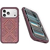 OtterBox iPhone 17 Pro Max (Only) Bundle: Defender Series XT Clear Case & Screen Protector - Dusk Re