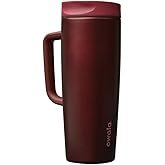Owala SmoothSip Slider Stainless Steel Insulated Travel Mug with handle, 100% Leak Proof, For Hot an