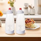 Pancake Batter Dispenser with stainless steel mixing ball, Pancake Shaker Batter Dispenser Bottle Ba