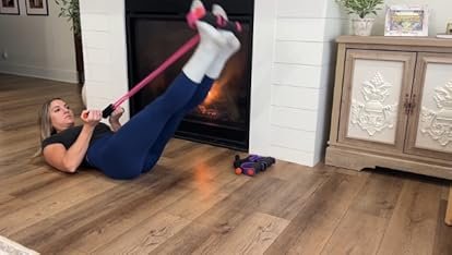 Pedal Resistance Band with Handle, Multifunction Foot Pedal Resistance Band, Full Body Resistance Ba