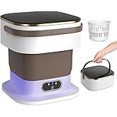 Portable Washing Machine, 15L Mini Washing Machine with Spin Basket & 3 Cleaning Modes for Small Clo