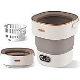 Portable Washing Machine Mini Washer with Spin Basket, 16L Large Capacity Foldable Laundry Machine f