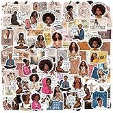 Pray Stickers for Adults, 100 Pcs Black Girl Sticker, Inspirational Decals for Vision Board Journali