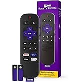 Roku TV Remote Control (Official Manufacturer Product) - Simple Setup, & Pre-Set App Shortcuts - Rep
