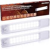 STAR-SPANGLED Under Cabinet Lighting Rechargeable, 8 inch Motion Sensor Lights Indoor Battery Operat