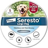 Seresto Flea & Tick Collar For Dogs Over 18 lbs., Treatment & Prevention, Vet-Recommend, 8 Month Pro