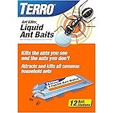 TERRO Ant Killer Bait Stations T300B - Liquid Bait to Eliminate Ants - Bait System - 12 Count Statio