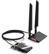 TP-Link WiFi 7 BE9300 PCIe WiFi Card for Desktop PC(Archer TBE550E), Tri-Band Wireless Adapter, B...