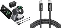 USB C to USB C Cable & 3-in-1 Wireless Charging Station