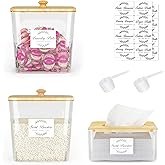 Vincona Laundry Room Organization and Storage, Laundry Pods Container and Dryer Sheet Holder with Ba