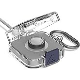 Wacanc Secure Lock Plastic Case Cover Compatible with Oura Ring Gen 4 Charger,Portable Protective Ca