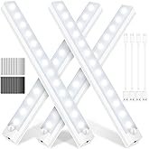 XSINOLI Under Cabinet Lights - Motion Sensor Light Indoor for Pantry, Closet, Kitchen, Bathroom - Ba