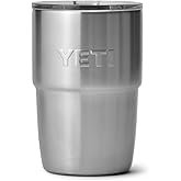 YETI Rambler 8 oz Insulated Coffee Mug with Lid - Stackable Double-Wall Vacuum Insulated Coffee Cup 