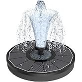 Yzert Solar Fountain for Bird Bath Direct Sunlight High Efficiency 3.5W Glass Panel Solar Water Foun