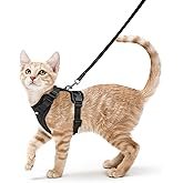 rabbitgoo Cat Harness and Leash for Walking, Escape Proof Soft Adjustable Vest Harnesses for Cats, E