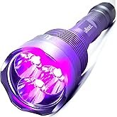 uvBeast V3 385-395nm Black Light UV Flashlight - High Power Upgraded Triple Broad Band LEDs Best for