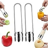 2 PCS Red Bell Pepper Seed Corer-Multifunctional Fruit And Vegetable Core Remover,Kitchen Gadgets fo