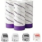 60 Count Autoscooper 12 Replacement Litter Bags, 22" x 12" Heavy-Duty Leak-Proof Drawstring Liners,