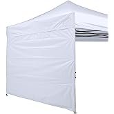 ABCCANOPY Instant Canopy SunWall 10x10 FT, 1 Pack Sidewall Only, No Frame or Top, White