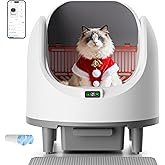 Bashaw Self Cleaning Litter Box, Large Capacity Automatic Litter Box for Multiple Cats, App Control,