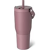 BrüMate Resa 35oz 100% Leakproof Travel Tumbler w/Handle & Straw | Flexible SoftSip Straw | Silicone