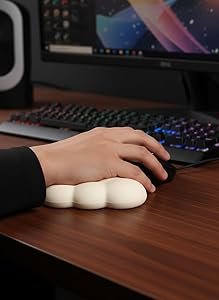 Cloud Wrist Rest Keyboard Ergonomic Soft Mouse Wrist Support Pad Desk Office Wrist Pad White