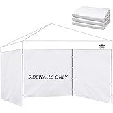 Instant Canopy Sidewalls for 10x10 Pop Up Canopy Tent, 300D Waterproof Material for Outdoor Events, 