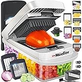 Mueller The Real Original Pro Chopper since 2013 Vegetable Chopper Mandoline Slicer, 8 Blade Food Ve