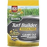 Scotts Turf Builder Weed and Feed3 - Weed Killer Plus Lawn Fertilizer, Controls Dandelion and Clover