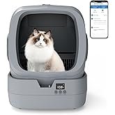 UPFAS Automatic Cat Litter Box Self Cleaning - APP Control - Weight Monitoring - Ultra-Quiet, Medium