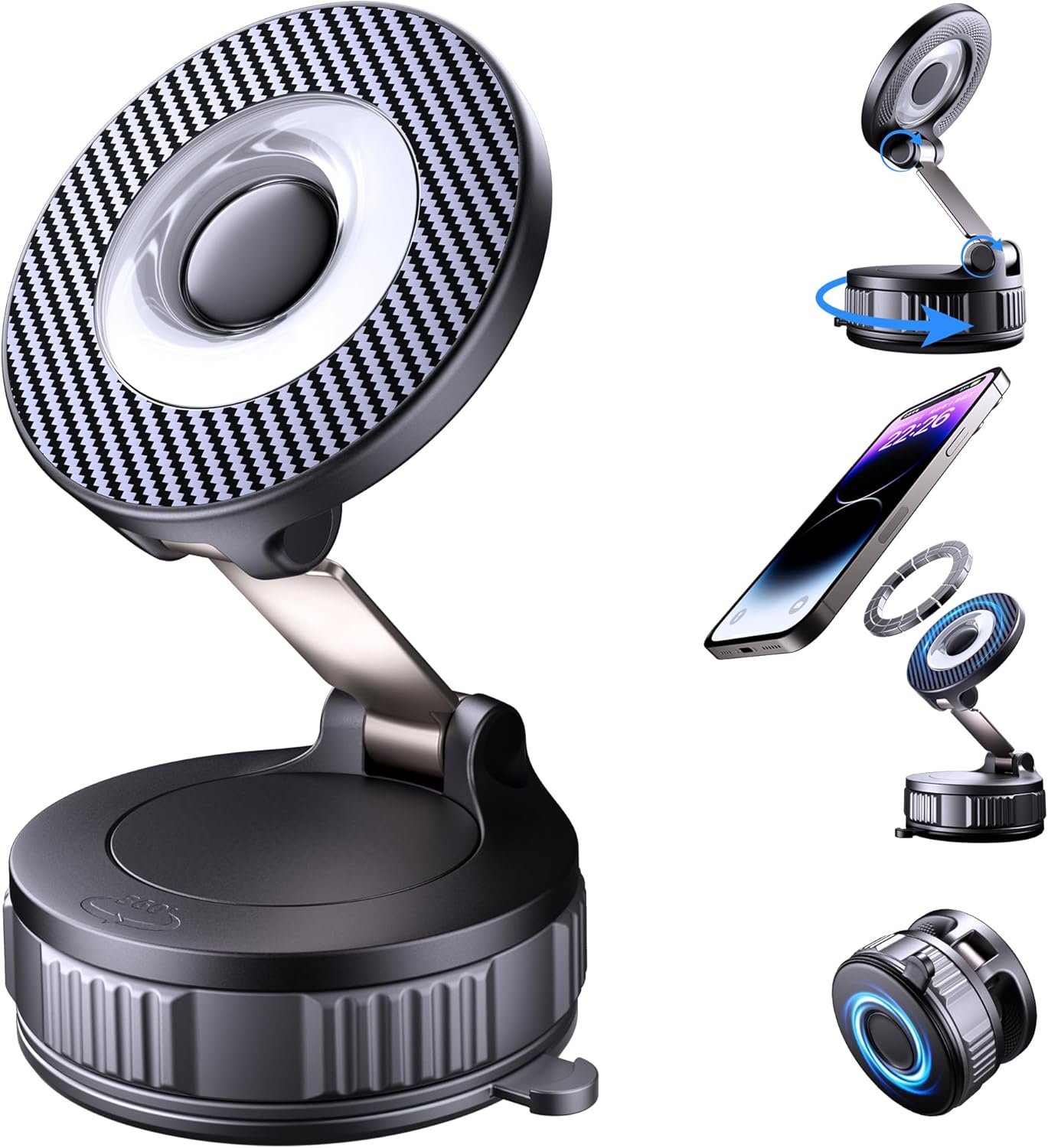 Vacuum MagSafe Car Mount Review: 120LB Suction Worth $19?